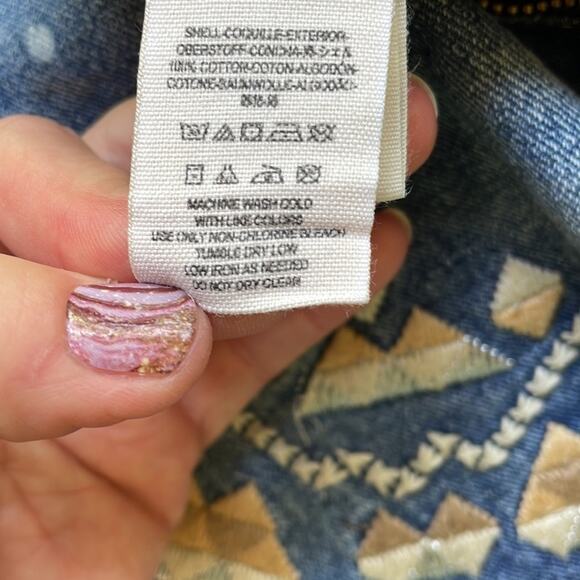 Free People embroidered cutoff coastal cowgirl denim shorts - Picture 8 of 10